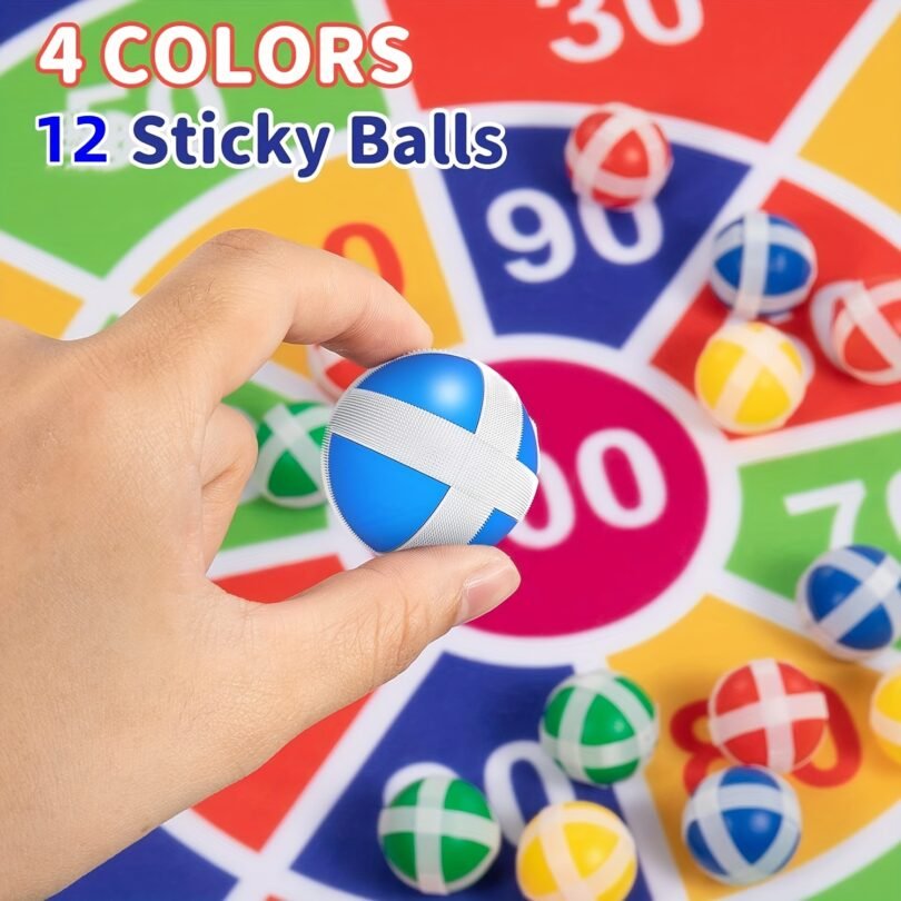 29" Large Dart Board For Kids, Kids Dart Board With Sticky Balls, Boys Toys, Indoor/SportOutdoor Fun Party Play Game Toys, Birthday Gifts For 3 4 5 6 7 8 9 10 11 12 Year OldBoys Girls - Image 4