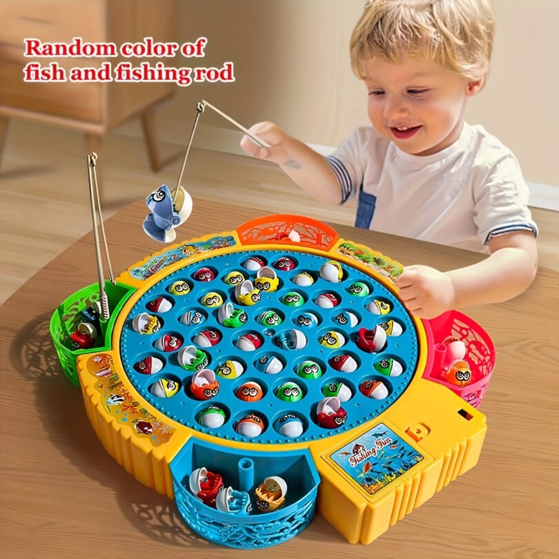 15/24/45pcs Fun Electric Fishing Toys, Suitable for Boys and Girls, Children'S Educational Toys, New year/Birthday/Thanksgiving Gifts